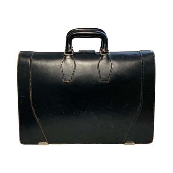 Vintage 50’s / 60’s McBrine Leather Top Frame Locking Doctor’s Bag  Brief Case - Picture 6 of 15